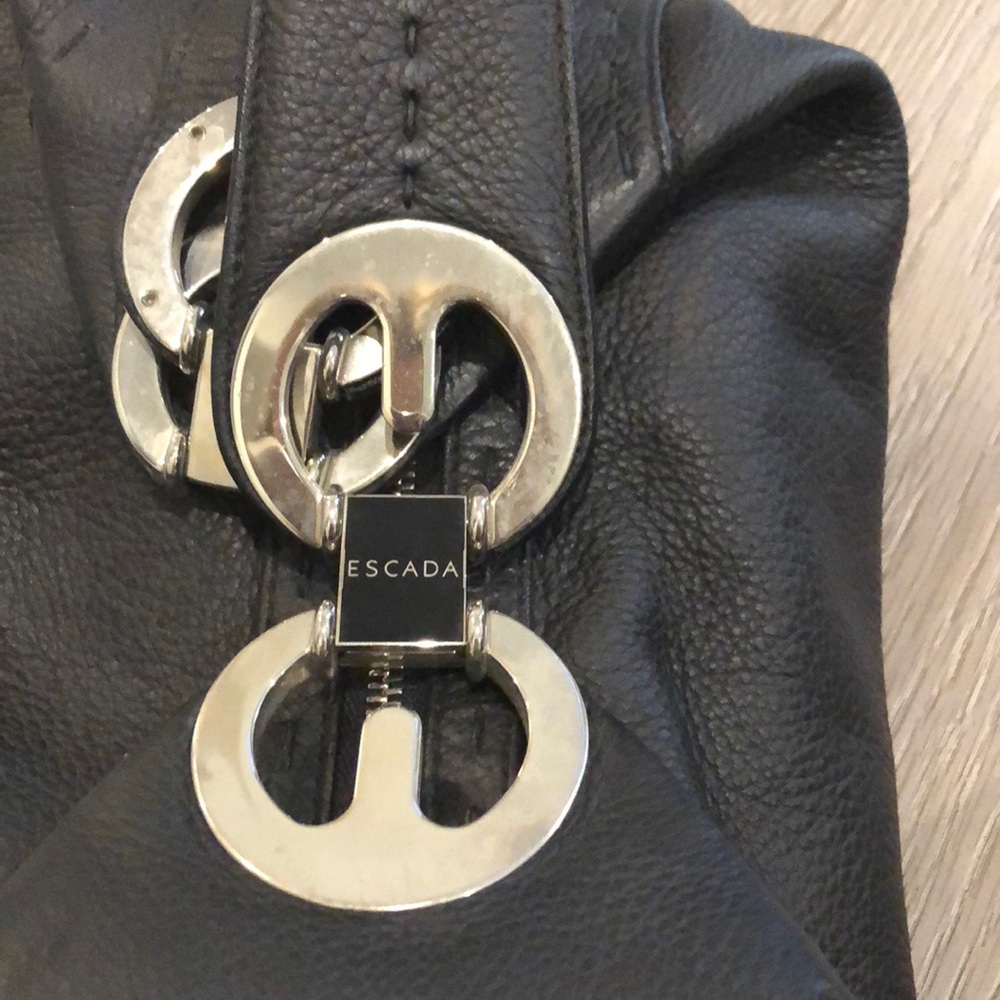 Escada Leather Black Leather Bag